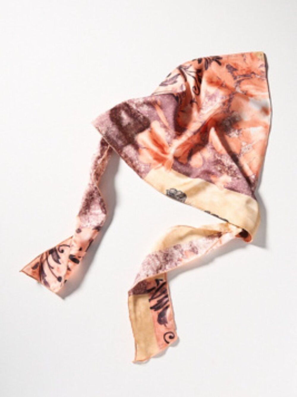 Anthropologie Floral Moasic Hairscarf